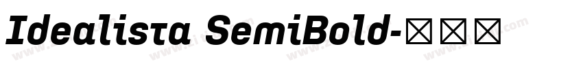 Idealista SemiBold字体转换